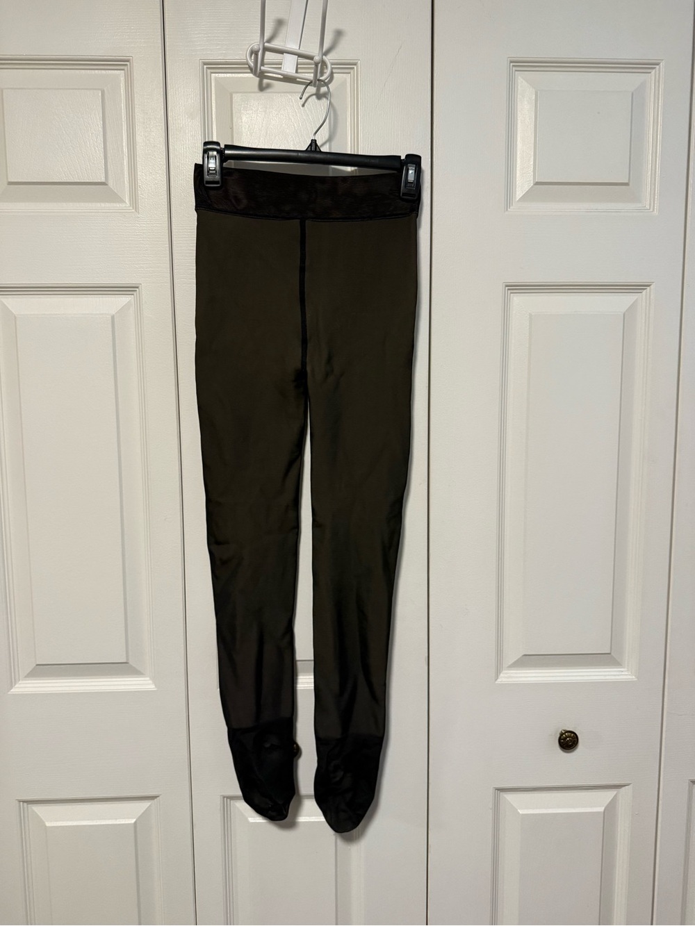 Amazon Brown & Black Wool Lined Shapewear Tights